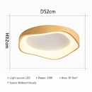 Modern round wooden ceiling light