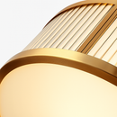 American round copper ceiling light