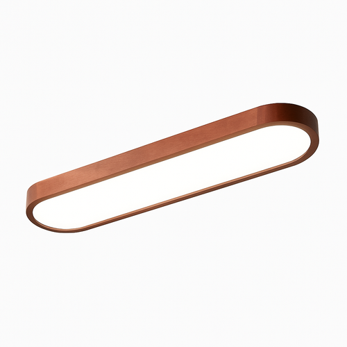 Scandinavian rectangular LED ceiling light with rounded corners Agara