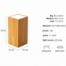 Wooden cube LED ceiling spotlight