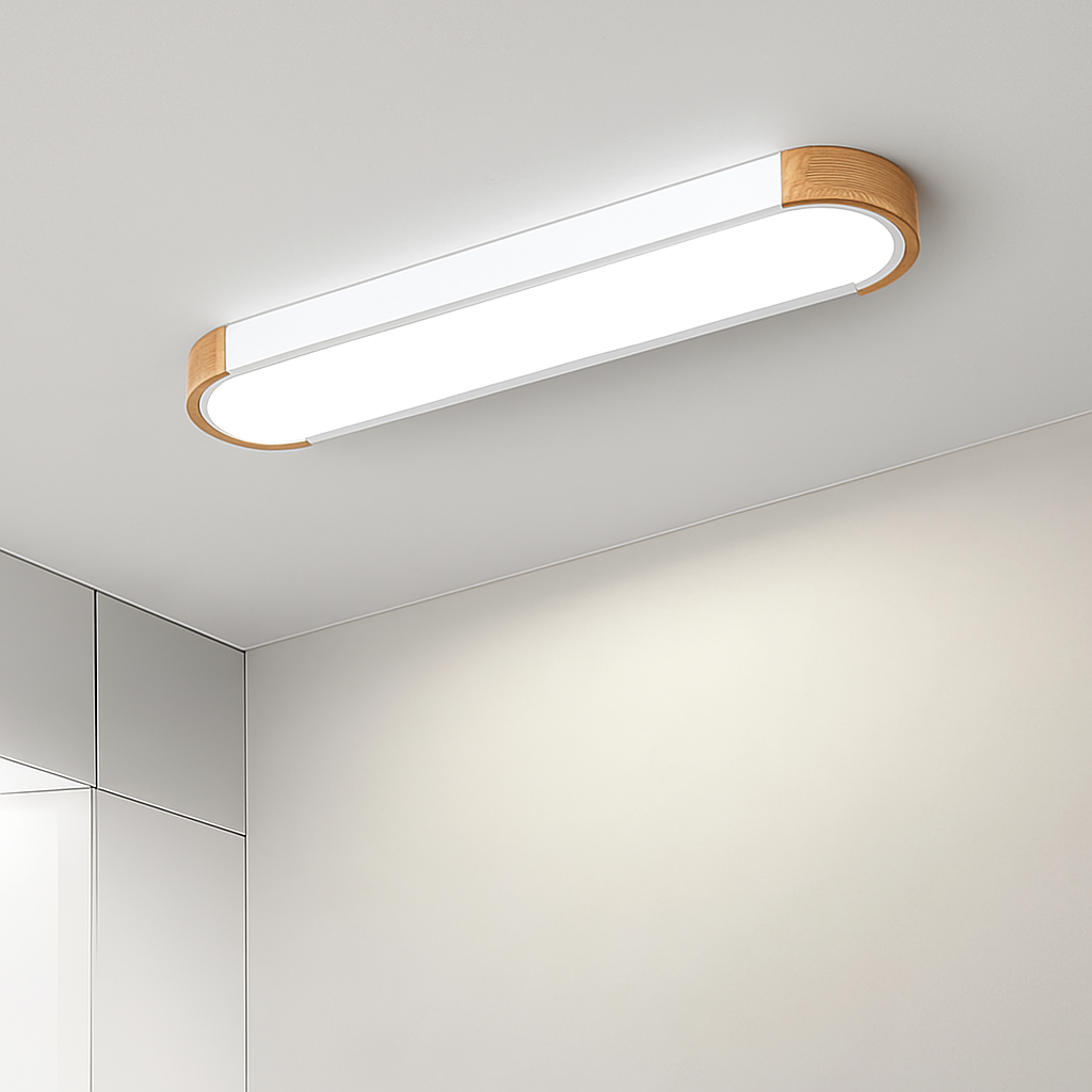 Decorative wooden ceiling lights with remote control panels