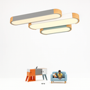 Decorative wooden ceiling lights with remote control panels