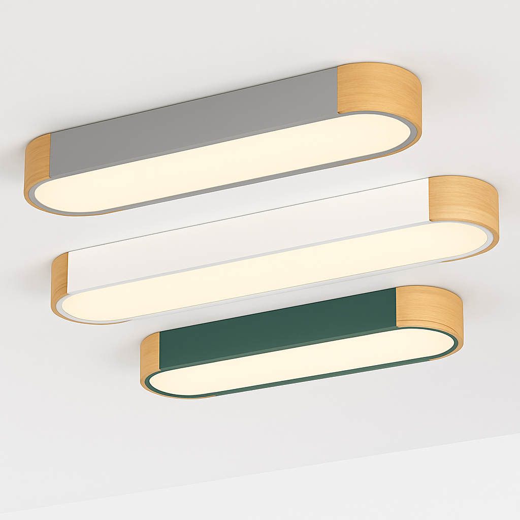 Decorative wooden ceiling lights with remote control panels - vue 3 sur 15