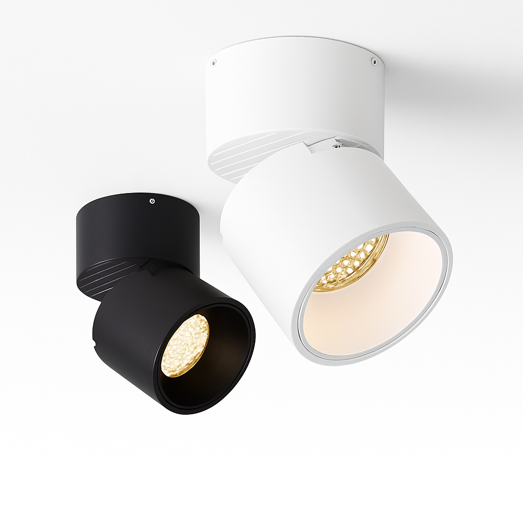 Foldable LED spotlights with adjustable angle and anti-glare wall lights