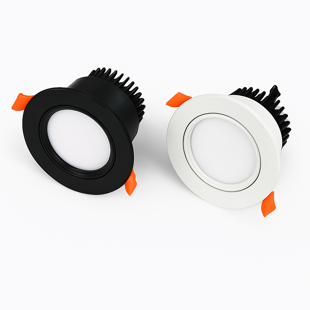Qiuboss dimmable recessed LED downlights for loft - vue 4 sur 5