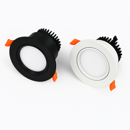 Qiuboss dimmable recessed LED downlights for loft - vue 4 sur 5