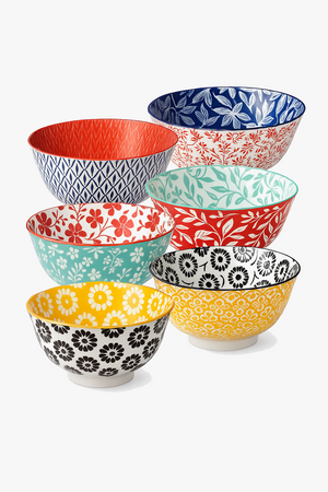 Floral ceramic dinnerware set complete collection
