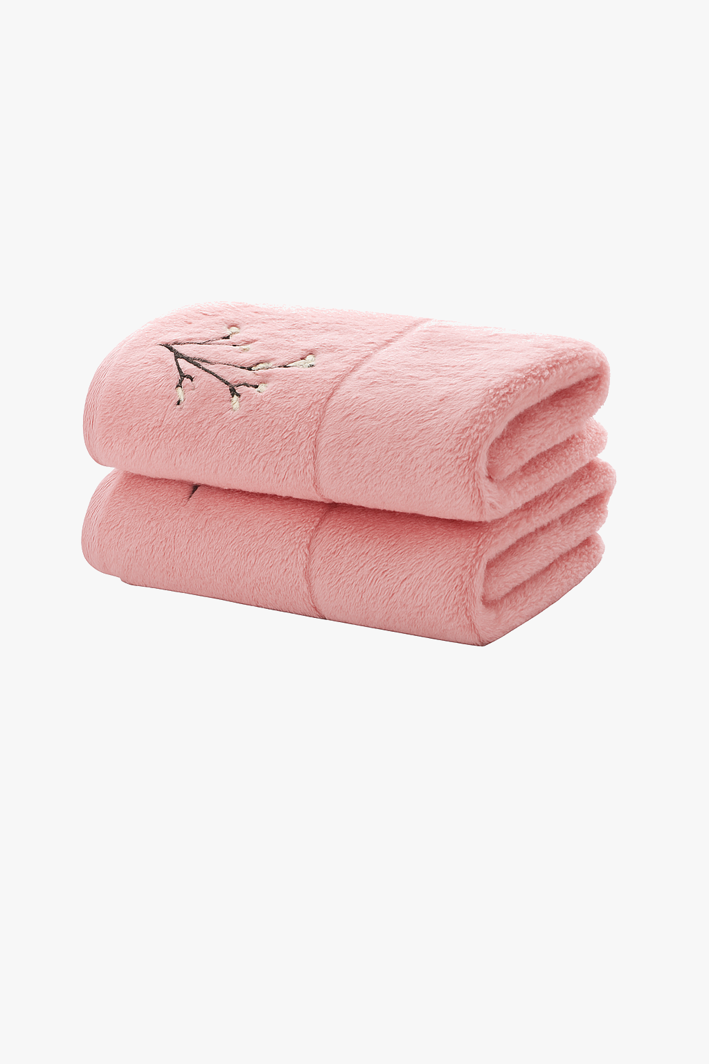 Embroidered bamboo bath towel set soft and absorbent