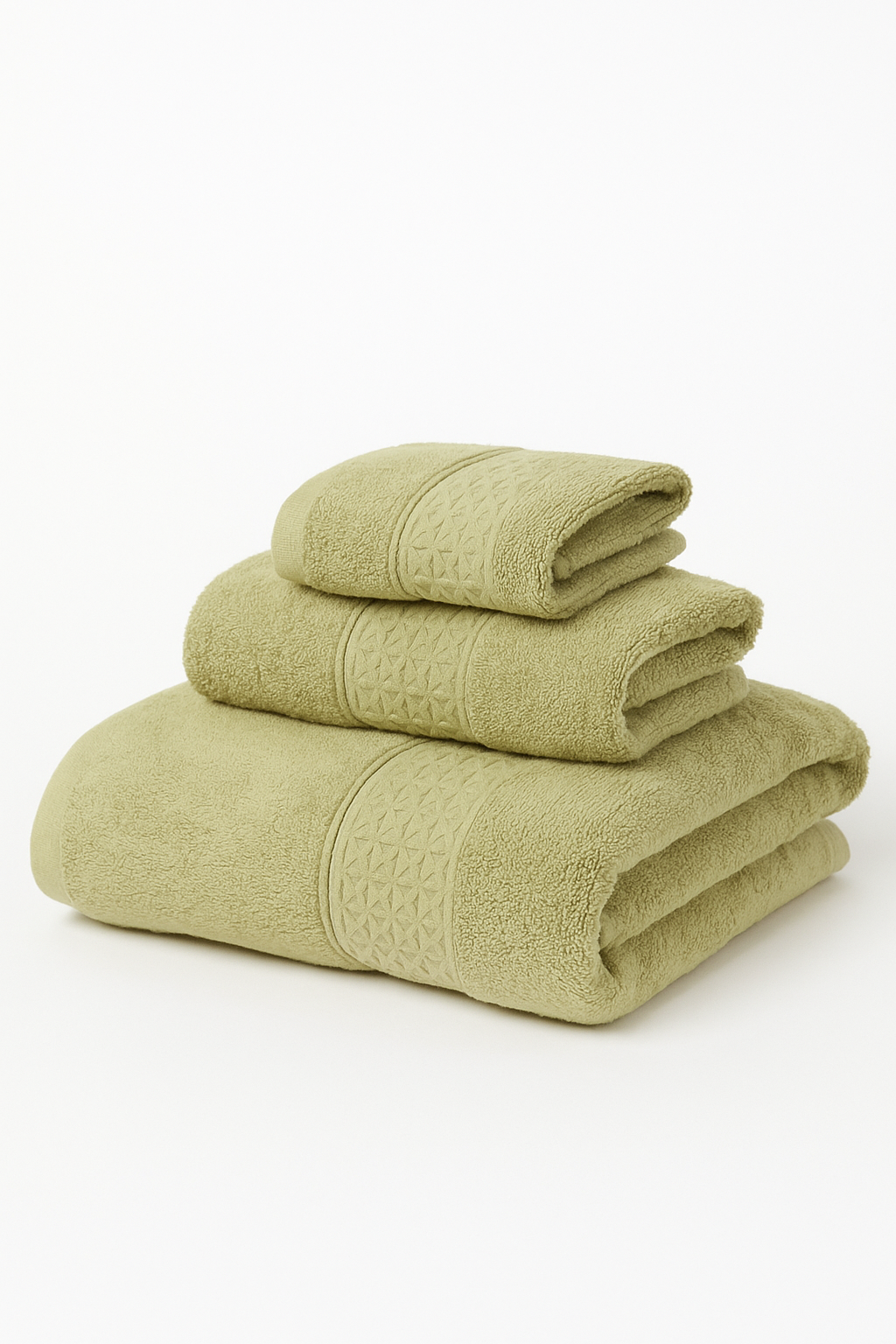 Organic cotton bath towel set 3 pieces