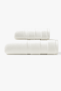 Set of 2 absorbent cotton bath towels