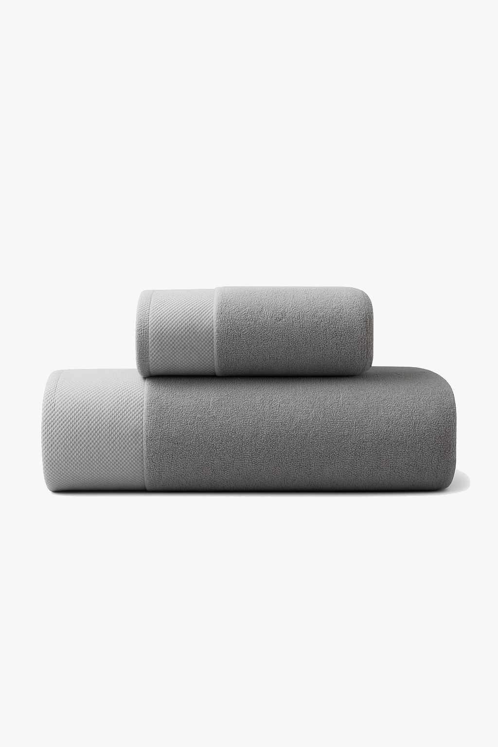 Set of 2 soft quick-dry cotton bath towels
