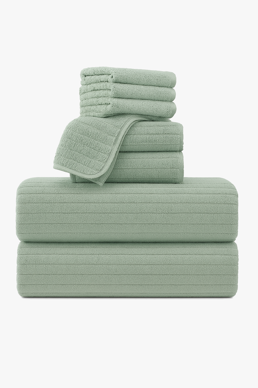 8-piece quick dry microfibre bath towel set