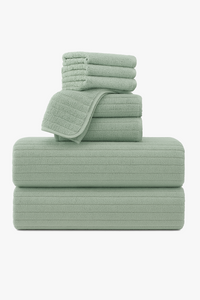 8-piece quick dry microfibre bath towel set