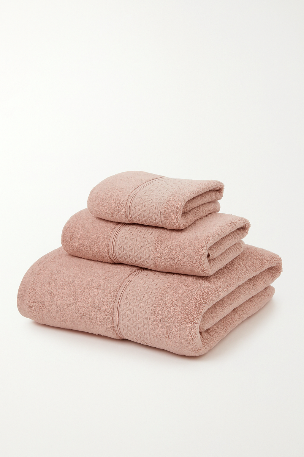 Soft organic cotton absorbent towel set