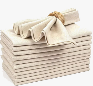 Retro crochet-style table napkin for dining decor