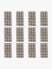 Modern checked polyester table napkin