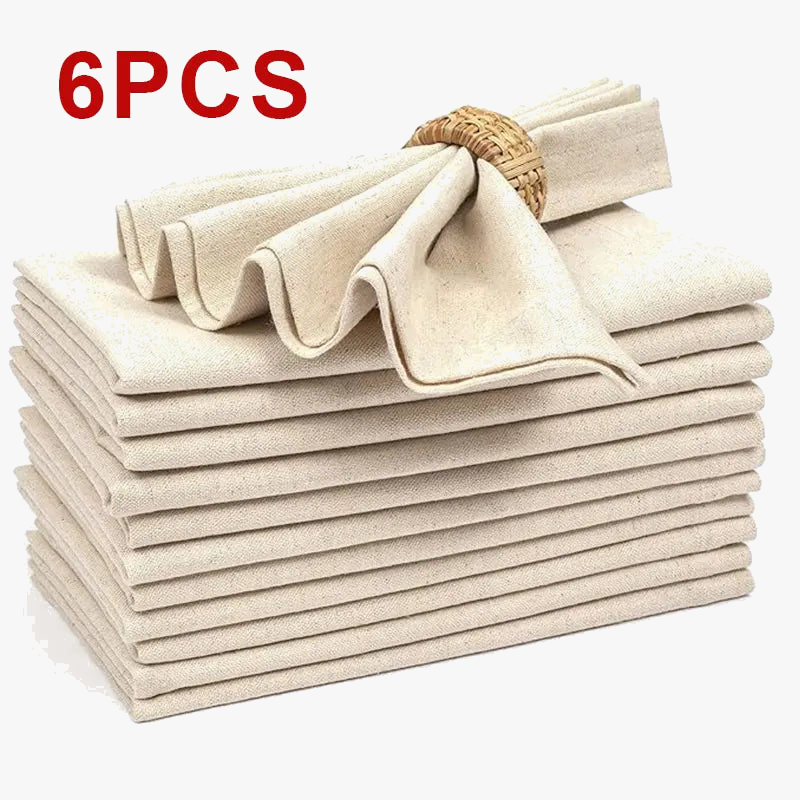Thick reusable pastoral-style napkin 40x40cm