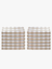 Modern check pattern polyester napkin