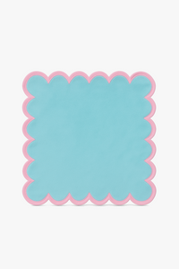 Seashell placemat marine style cotton linen