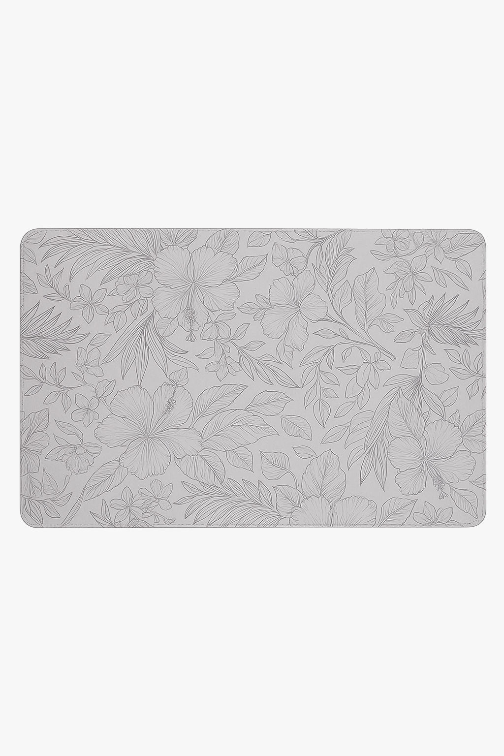 Non-slip leather table mat and coaster set