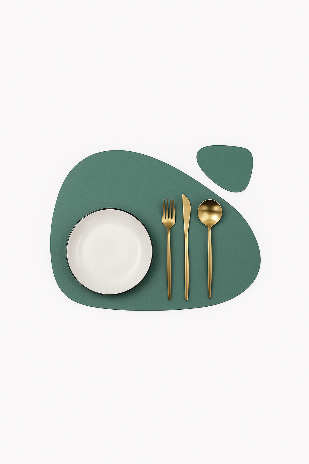Pu leather placemat and coaster set