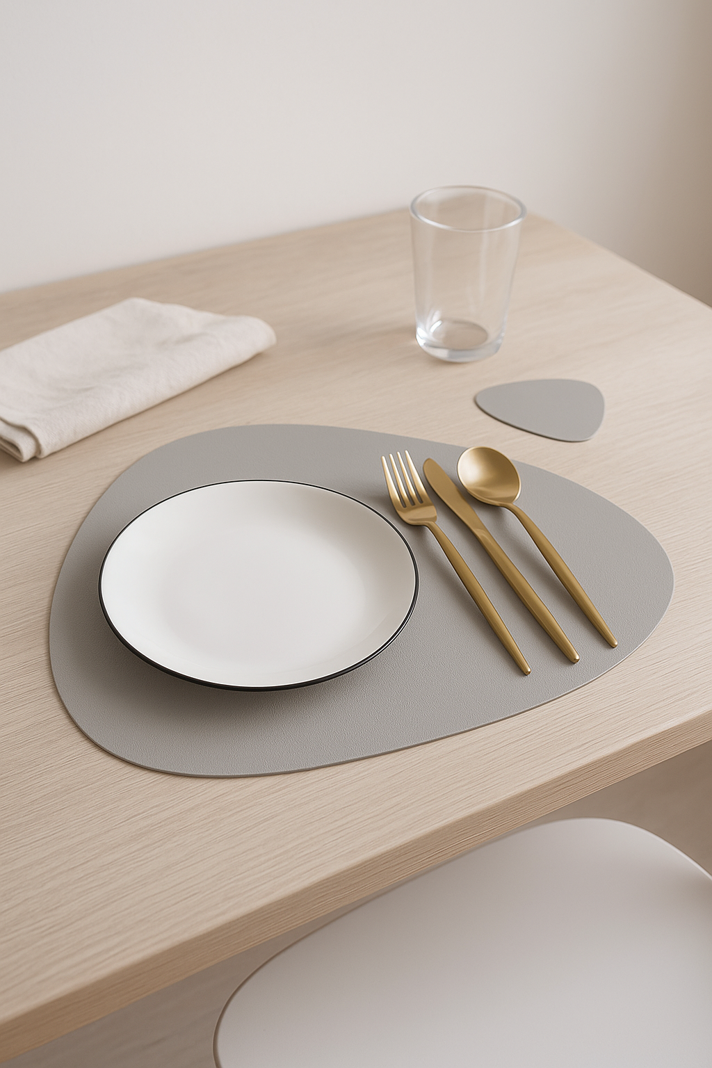 Modern washable polyester placemat set for kitchen