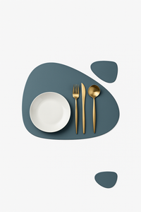 Modern washable woven polyester table mat