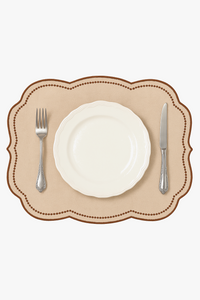Scallop shell motif placemat