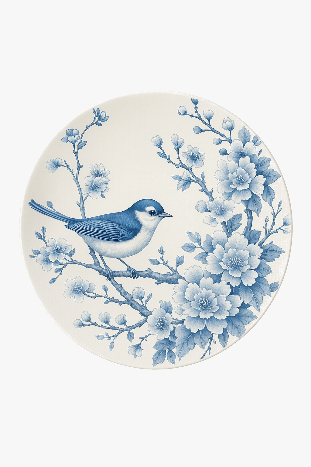 Chinese-style placemats with floral and bird designs