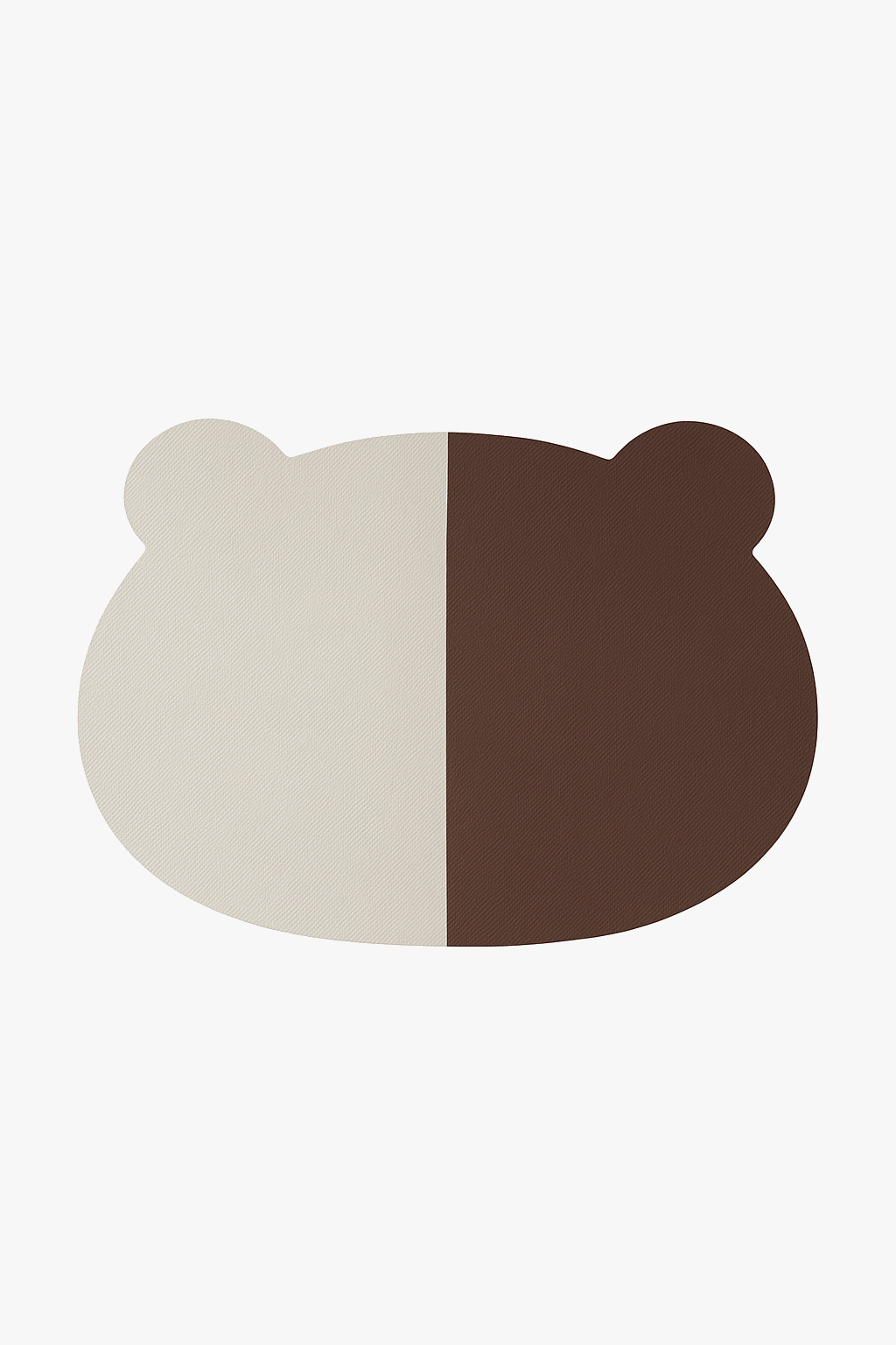 Japanese style washable bear-shaped PVC placemat set