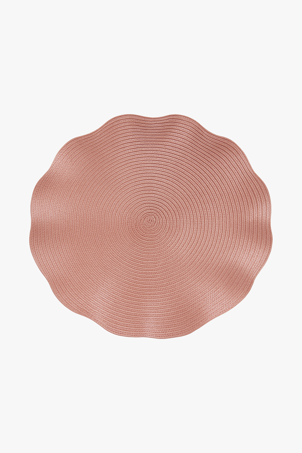 Wavy round woven placemat set, modern style