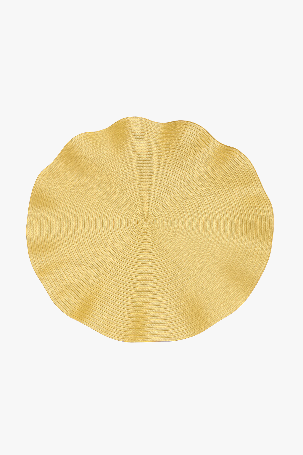Wavy round woven placemat set, modern style