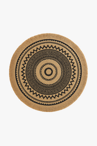 Bamboo woven country style placemat with tassels