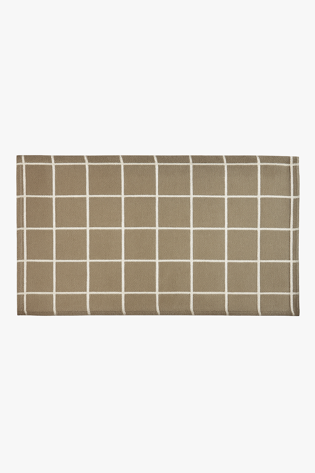 Prairie chic fabric placemat with stripes and checks