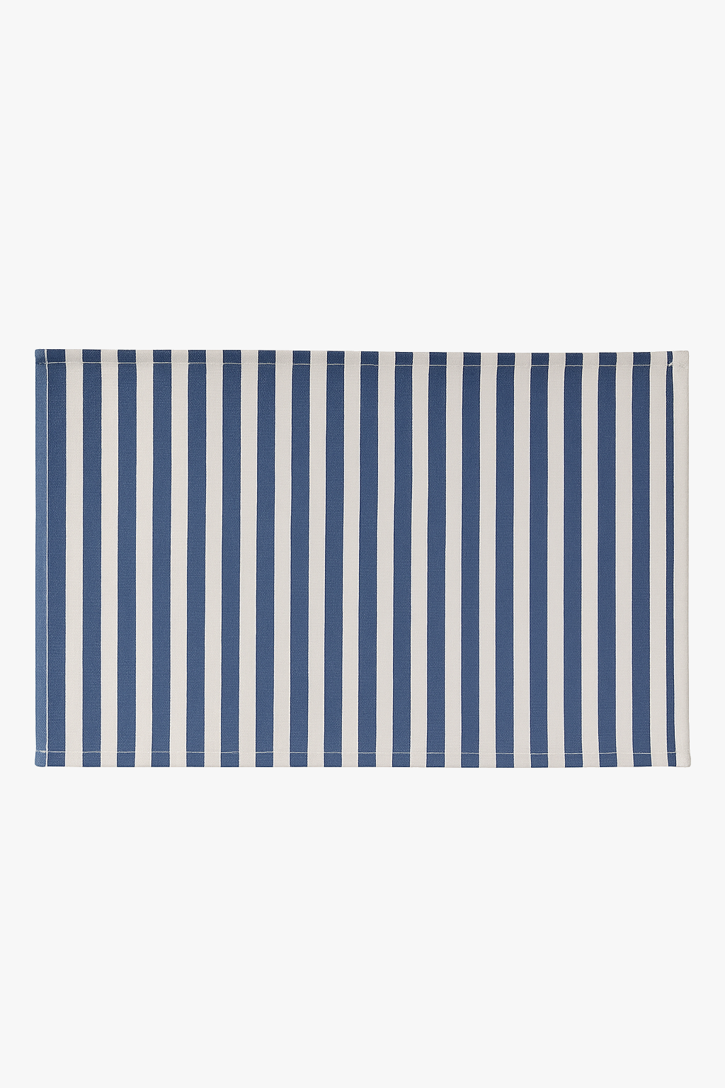 Striped and checked fabric table mat prairie style