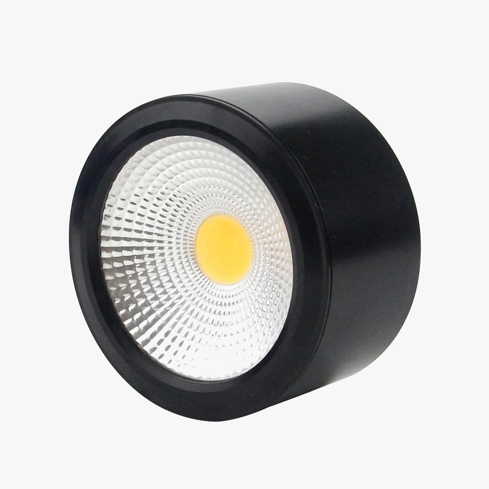 Short dimmable ceiling spotlight for indoor use