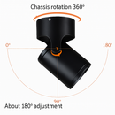 Spot dimmable rotatif led haute qualité monté en surface