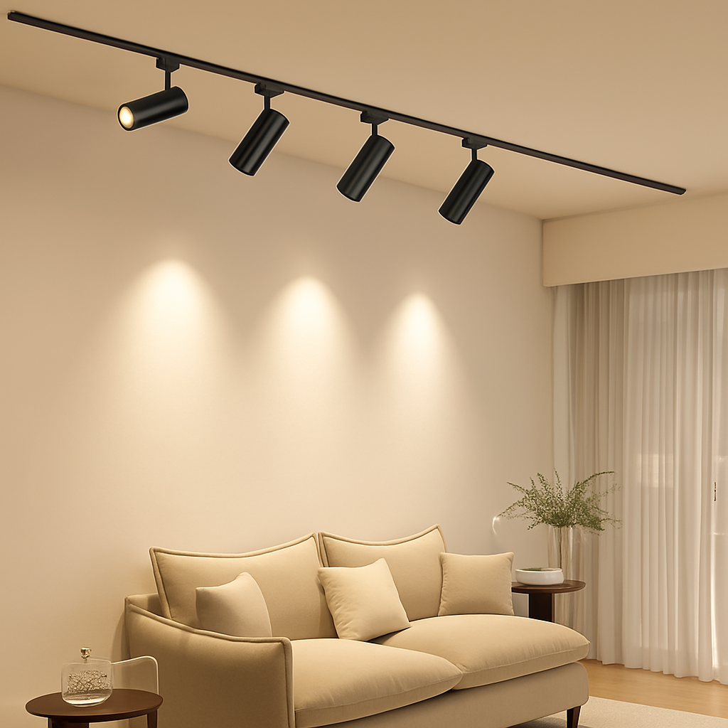 Dimmable rail spotlight modern indoor design