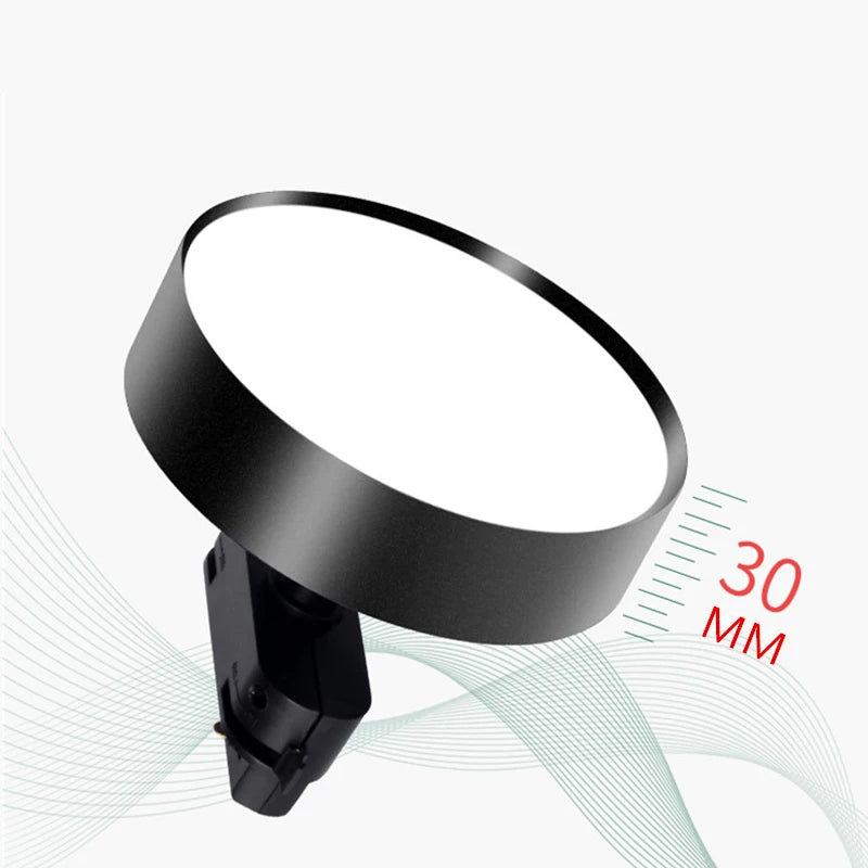 Dimmable LED COB ceiling rail spotlight replaces halogen