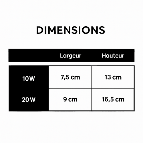 Directional LED spotlight (black or white) - vue 4 sur 4