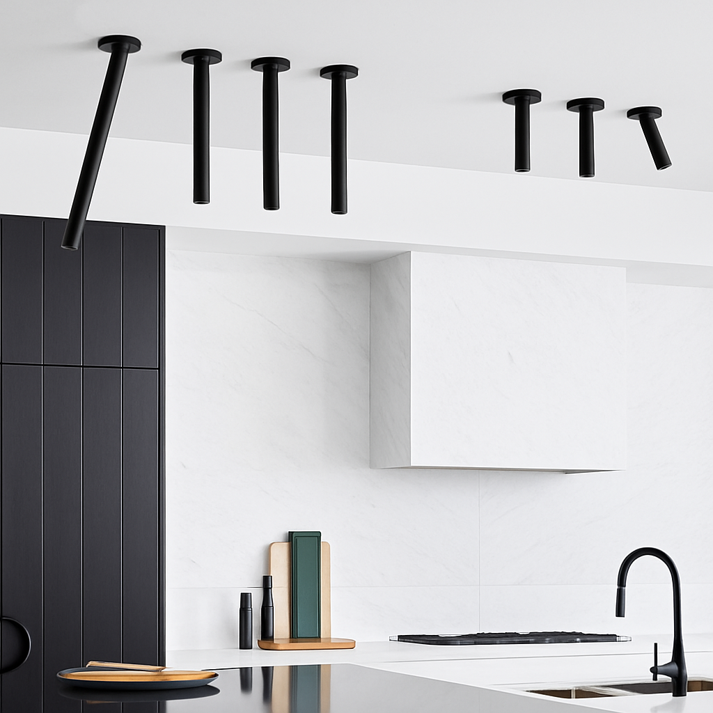 Modern adjustable tube LED spotlight - vue 4 sur 7