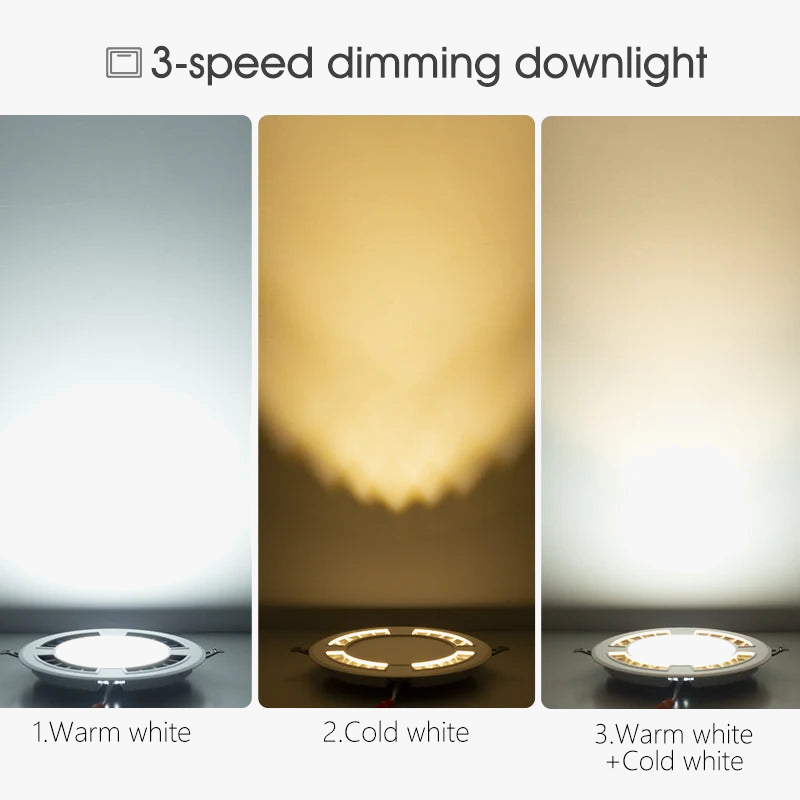 Dimmable recessed LED spotlight for versatile indoor lighting