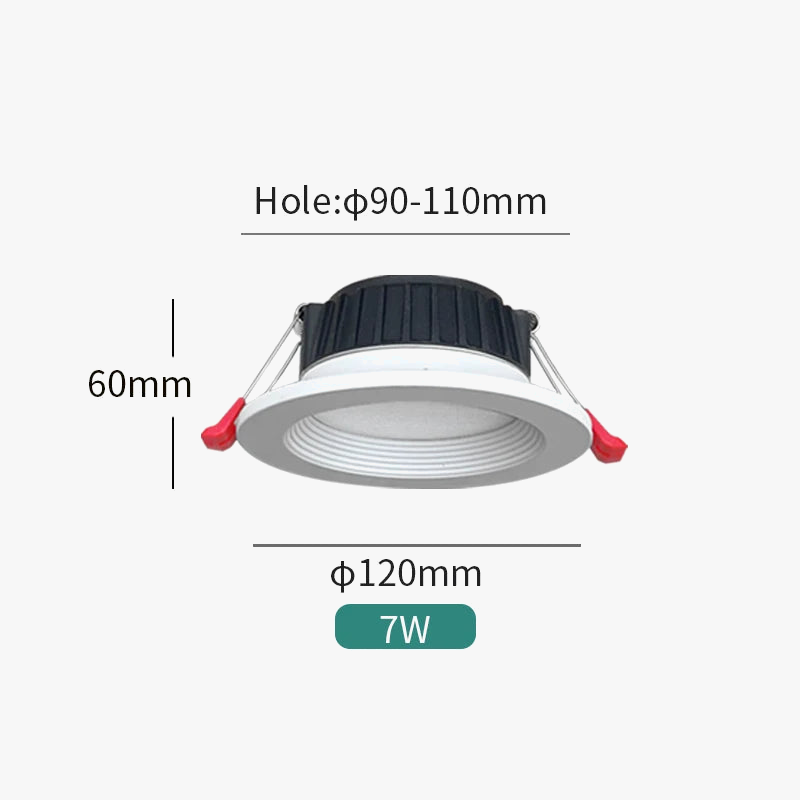 Dimmable recessed LED spotlight for indoor lighting