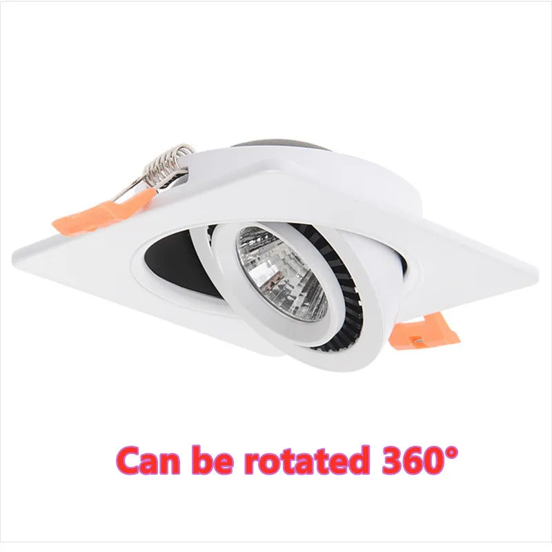High-quality adjustable rotating recessed LED spotlight