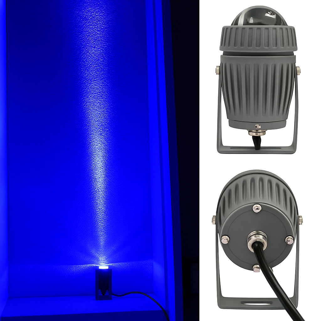 High power outdoor LED spotlight durable landscape lighting