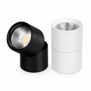 Adjustable cylindrical LED spotlight rotation