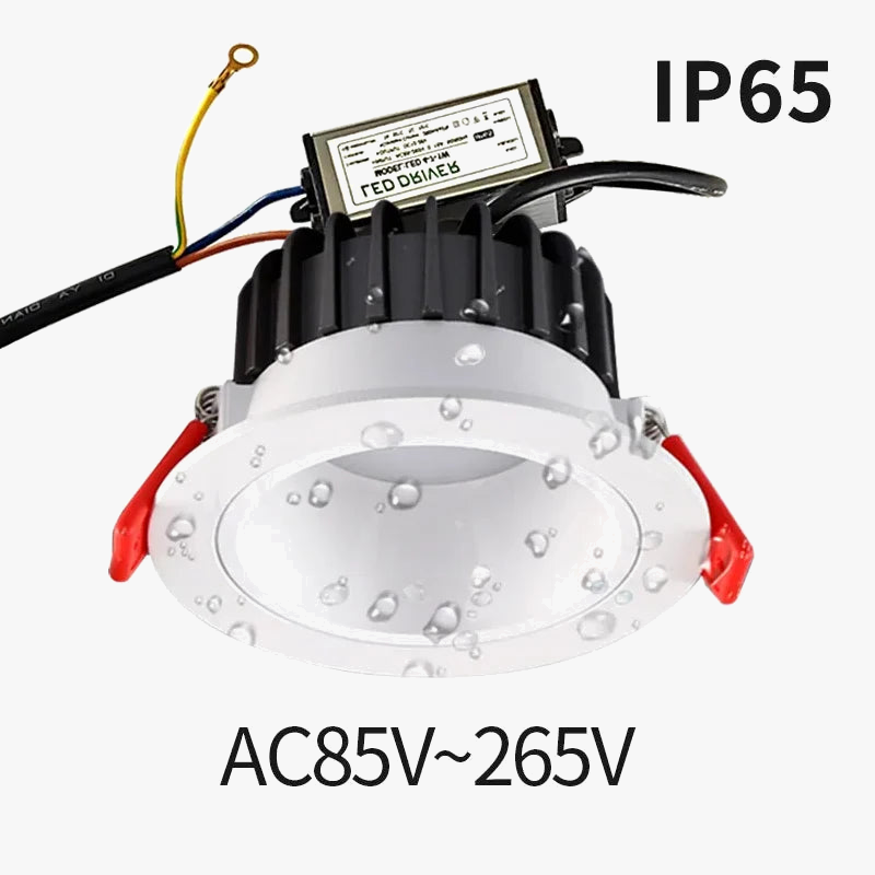 Waterproof dimmable LED spotlight for built-in outdoor lighting