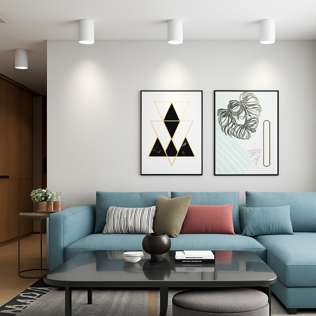 Surface mounted LED tube spotlight - vue 3 sur 6