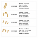 Modern rounded LED spotlight in gold metal