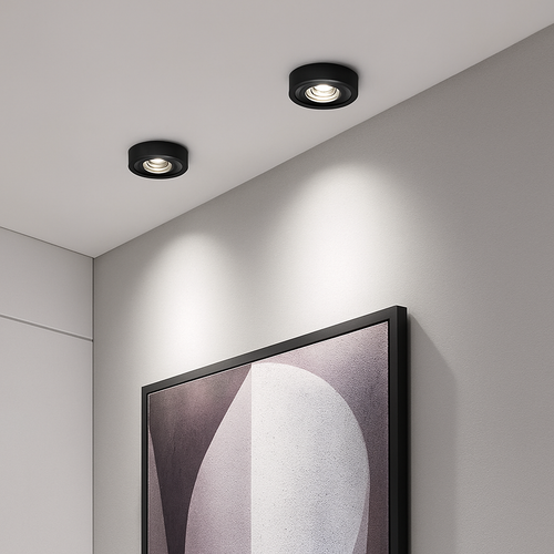 Delma extra slim round aluminium LED spotlight - vue 3 sur 7